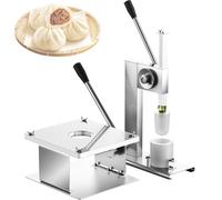 Baozi Maker Machine à raviolis en acier inoxydable avec 3 tailles de moules Bao pour petits pains à la crème, brioches cuits à la vapeur, brioches frites, petits pains en pâte de haricots, grands