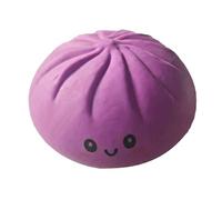 Baozi Squishy Violet 15cm Jouet Anti-Stress Kawaii, Dumpling Squishy Géant Moelleux pour Enfants et Adultes, Cadeau Original Relief Sensoriel Doux, Design Simulation Réaliste sans Panier