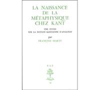 BAP n°31 - La naissance de la métaphysique chez Kant - Une étude sur la notion kantienne d'analogi