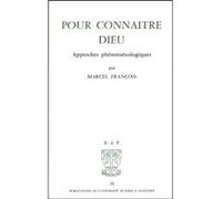 Bap n20 - Pour connaitre Dieu FRANCOIS MARCEL (Auteur)