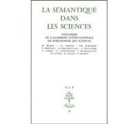 Bap n26 - la semantique dans les sciences Collectif (Auteur)