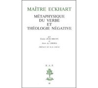 Bap n42 - maitre eckhart - métaphysique du verbe et théologie négative - Emilie Zum Brunn - Beauchesne - Livre