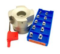 BAP300R CNC Fraise À Épaule Droite Lame En Carbure Usure Durable Haute Précision Sismique 40-22 50-22 63-22 APMT1135 Plaquettes de Carbure CNC(BAP300R 50-22-4T-H01)