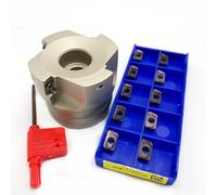 BAP300R CNC Fraise À Épaule Droite Lame En Carbure Usure Durable Haute Précision Sismique 40-22 50-22 63-22 APMT1135 Plaquettes de Carbure CNC(300R 50-22-4T-YBG205)