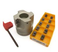 BAP300R CNC Fraise À Épaule Droite Lame En Carbure Usure Durable Haute Précision Sismique 40-22 50-22 63-22 APMT1135 Plaquettes de Carbure CNC(300R 40-22-4T-VP15TF)
