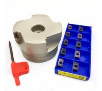 BAP300R CNC Fraise À Épaule Droite Lame En Carbure Usure Durable Haute Précision Sismique 40-22 50-22 63-22 APMT1135 Plaquettes de Carbure CNC(300R 63-22-4T-YBG205)