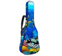 Baphomet and Lucifer Sac de transport pour guitare acoustique avec bandoulière réglable 101,6 cm, 104,1 cm, 106,7 cm, Multicolore 9., 42.9x16.9x4.7 in, Organiseur de sac