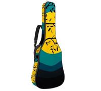 Baphomet and Lucifer Sac de transport pour guitare acoustique avec bandoulière réglable 101,6 cm, 104,1 cm, 106,7 cm, Multicolore 6., 42.9x16.9x4.7 in, Organiseur de sac