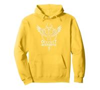 Baphomet Art Mystique chèvre ailée esthétique Occulte Sweat à Capuche, Unisexe pour Adultes, Citron, XL
