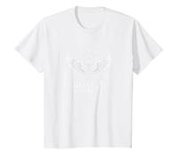 Baphomet Art Mystique chèvre ailée esthétique Occulte T-Shirt, Enfant, Blanc, 8 Ans