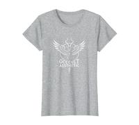 Baphomet Art Mystique chèvre ailée esthétique Occulte T-Shirt, Femme, Gris Chiné, XL