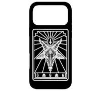 Baphomet Carte de Tarot avec Croix inversée Léviathan Coque pour iPhone 17 Pro Max