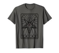 Baphomet Carte de Tarot Chevre Leviathan Croix inversée T-Shirt