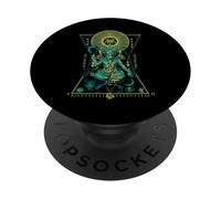 Baphomet Géométrie Sacrée - Art Hermétique Esotérique Symbolisme PopSockets PopGrip Adhésif