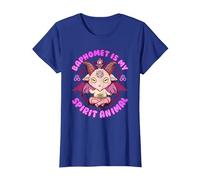 Baphomet is My Spirit Animal I Cute Satanic Goat T-Shirt, Femme, Bleu Royal, M