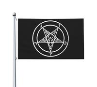 Baphomet Satan Drapeau bannière extérieur drapeau maison décoration bannière cour drapeau cadeau Double face