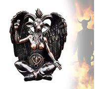 Baphomet Statue Bronze 16cm - Lucifer Mendez Chèvre Démon Statue païenne
