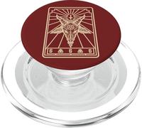 Baphomet Tarot Croix inversée Léviathan Croix Chèvre Pentagramme PopSockets PopGrip pour MagSafe