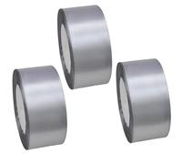 BAPPKON 3 rouleaux de ruban satiné Gris, 40 mm x 22 m, pour emballage cadeaux, ruban de Noël, pour mariage, artisanat, nœuds, anniversaire, décoration automobile
