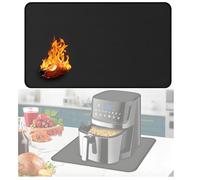 BAPPKON Tapis résistant à la chaleur pour friteuse à air, tapis de protection de comptoir en silicone résistant à la chaleur pour cuisine, four et machine à café, compatible avec Ninja, Cosori, Tefal