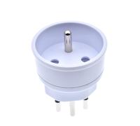 BAPPRJJ Adaptateur de voyage 3 broches 10 A 250 V, prise électrique UE vers Suisse(White)