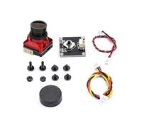 BAPPRJJ Caméra Mini1/3 CMOS 1500TVL B19 FPV, Objectif 2.1mm, Puissance 5V-30V PAL/NTSC avec OSD Interne réglable for Drone de Course RC FPV(Bundle 2)