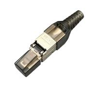 BAPPRJJ Connecteur CAT7 RJ45 50U, aucun outil de sertissage requis, câble réseau Cat6A Cat5e, Module de réutilisation blindé FTP 8P8C, sertissage(CAT6A)