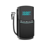 BAPPRJJ Gonfleur de Voiture, Pompe à pneus, compresseur d'air Portable for Voiture, Moto, vélo, Bateau, gonflage numérique