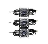 BAPPRJJ Module de caméra 100 degrés, 3 pièces, 1MP OV9732 1280x720, Pilote USB Gratuit, Mise au Point Manuelle, avec câble de 2 mètres, WinXP/7/8/10(3pcs 2 Meter)