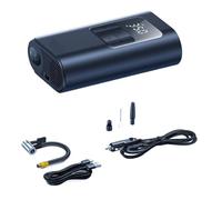 BAPPRJJ Pompe à air 2 en 1 for Voiture, compresseur d'air Filaire, Lampe Torche détectable, Batterie Externe 6000 mAh, gonfleur de pneus Portable