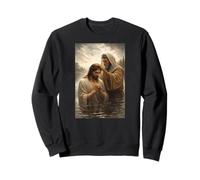 Baptême de Jésus-Christ par Jean-Baptiste Art Sweatshirt