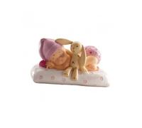 BÂPTEME FILLE AVEC PELUCHE Rose, Fuchsia