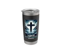 Baptême I Left It In The Water Matthew 28 19 Croix religieuse Gobelet isotherme en acier inoxydable double paroi