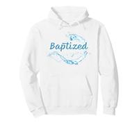 Baptisé - Foi chrétienne Eau Baptême Design Graphique Sweat à Capuche