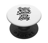 Baptisé par Un Esprit dans Un Corps fidèle chrétien PopSockets PopGrip Adhésif