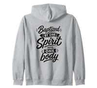 Baptisé par Un Esprit dans Un Corps fidèle chrétien Sweat à Capuche