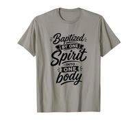 Baptisé par Un Esprit dans Un Corps fidèle chrétien T-Shirt