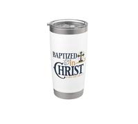 Baptisés dans le Christ devenu nouveau (2 Cor 5:17) La foi Gobelet isotherme en acier inoxydable double paroi