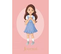 Baptism Journal: Girl, Caucasian White Skin, Brunette Brown Hair, for Kids