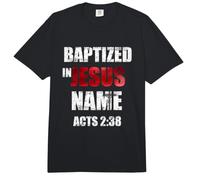 Baptized in Jésus Name Actes 2:38 Baptism Jésus Only Comfort Colors Adult Heavyweight T-Shirt