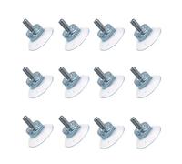 BAQI Lot de 12 ventouses en caoutchouc pour mur de table en verre avec vis M6