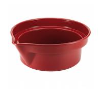 Baquet de soutirage bordeaux PEHD alimentaire certifié