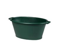 Baquet oval, 50 litres, plastique, vert