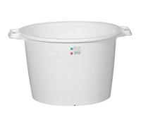 ALUMINIUM ET PLASTIQ Baquet Rond 30l d44 h30 Blanc Alimentaire