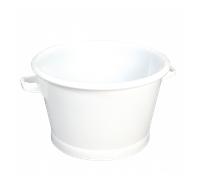 Baquet rond fond renforcé 50 L - blanc