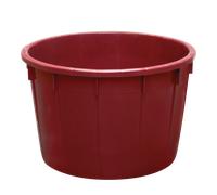 Baquet rond renforcé - 225 L - bordeaux