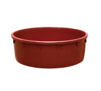 Baquet rond renforcé - 275 L - bordeaux
