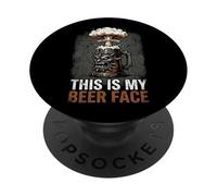 Bar à bière drôle Vintage Cadeau Humoristique Mon Visage PopSockets PopGrip Adhésif