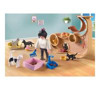 Playmobil Bar à chats avec 6 chats et personnages