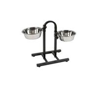Kerbl Bar alimentation avec écuelles pour chien 2x2800 ml Hauteur réglable
